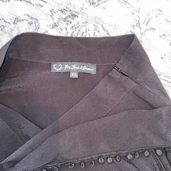 FOR LOVE AND LEMONS BLACK MINI SKIRT - Picture 5 of 6